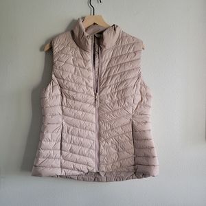 Old navy puffer vest, L, Blush pink